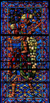 La vie viticole: Les messagers de Moïse rapportant la grappe de Canaan