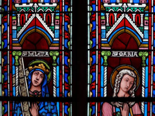 Sainte Hélène et la Vierge Marie