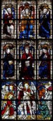 Le pèsement des âmes par Saint Michel Archange - Saints Jude,Matthieu et Thomas- Saints Barthélémy, Philippe et Matthias