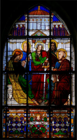 Saint Pierre et Saint Paul, avec saints Jude, Jean et Jacques