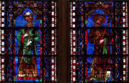 Baie 17: Saint Etienne et Pierre de Hans, évêque de Châlons de 1247 à 1261