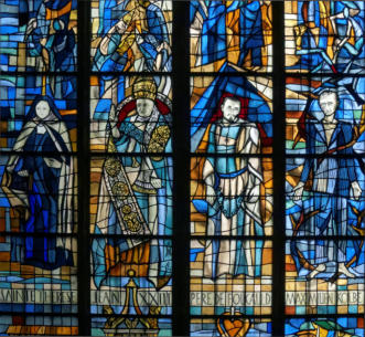 Baie 13:  Sainte Thérèse, Jean XXIII, le père de Foucauld et Maximilien Kolbe par Jean-Paul Froidevaux