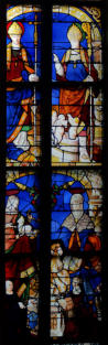 Saint Jean Baptiste, l'Education de la Vierge et les donteurs - Saint Claude (?) et Saint Nicolas