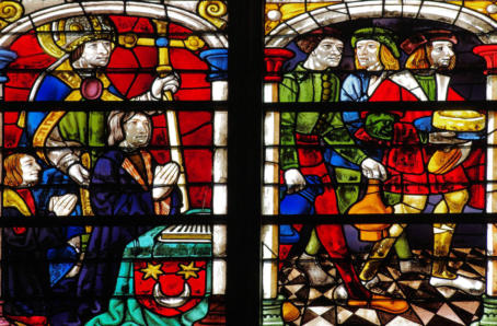 Le donateur, son fils et saint Guillaume – Le festin