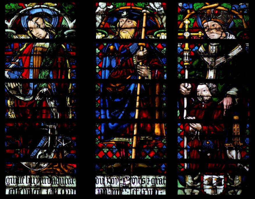 Sainte Mâthie, Saint Jacques et maître Guillaume Huard présenté par son saint patron