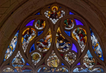 Baie 10: Apparition du Christ à Sainte Marie Madeleine (la friponne)
