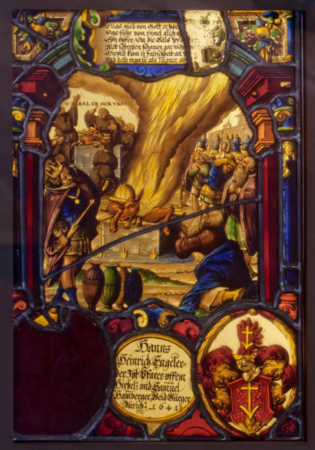 Le prophète Élie prouvant la supériorité de son dieu sur Baal