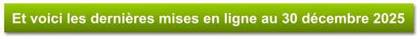 Et voici les dernières mises en ligne au 30 décembre 2025